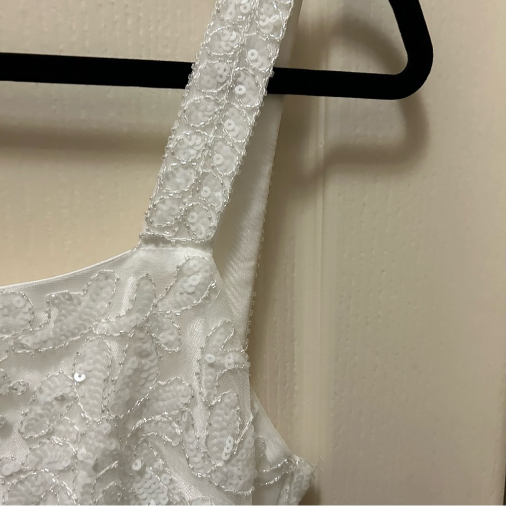 Mini white beaded dress - Picture 7 of 7